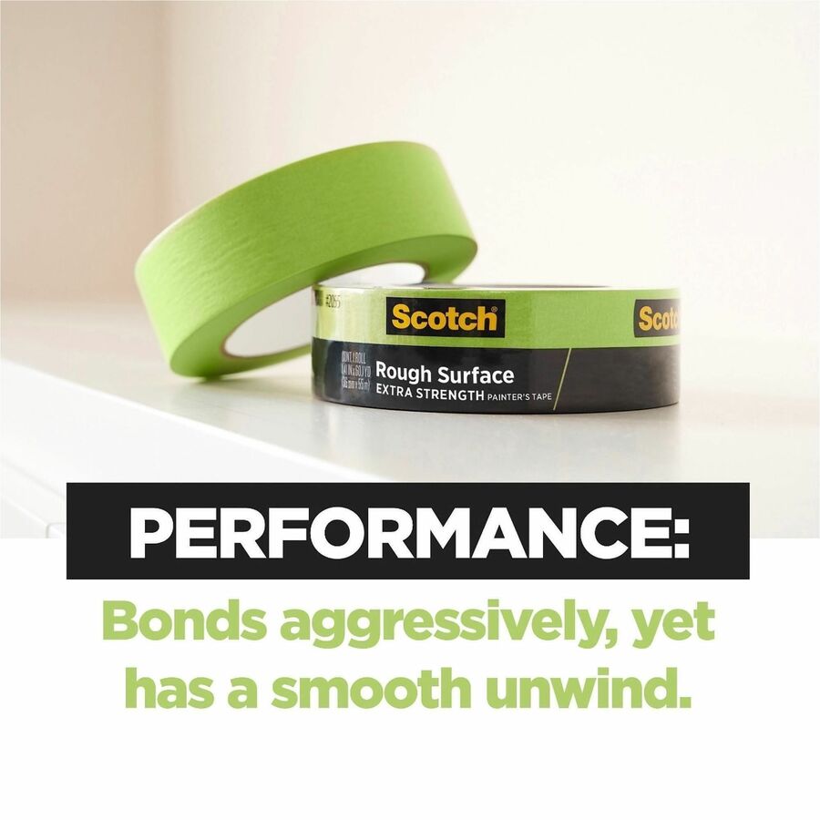 60.10 yd Length x 1.41" Width - Green - Damage Resistant - For Rough Surface, Brick, Concrete, Stucco, Painting, Holding, Industrial, Carpet, Unfinished Wood, Vinyl - 1 Roll