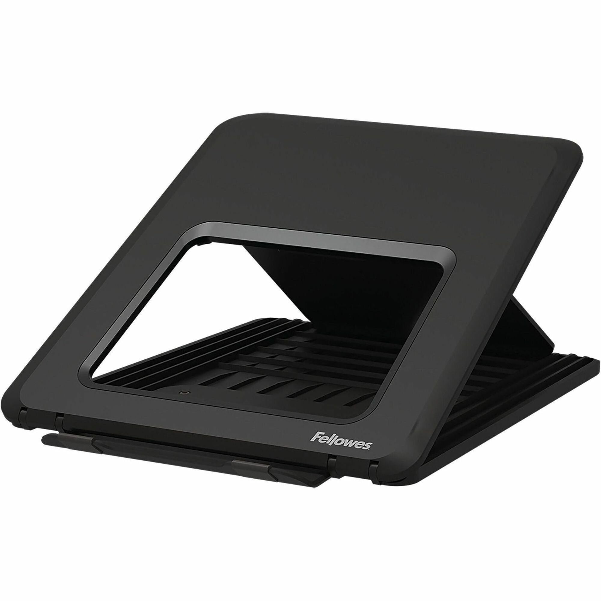Up to 14" Screen Support - 8.80 lb Load Capacity - 0.50" Height x 9.25" Width x 10.50" Depth - Black - For Notebook - Adjustable Height, Ergonomic, Compact, Lightweight, Portable, Adjustable