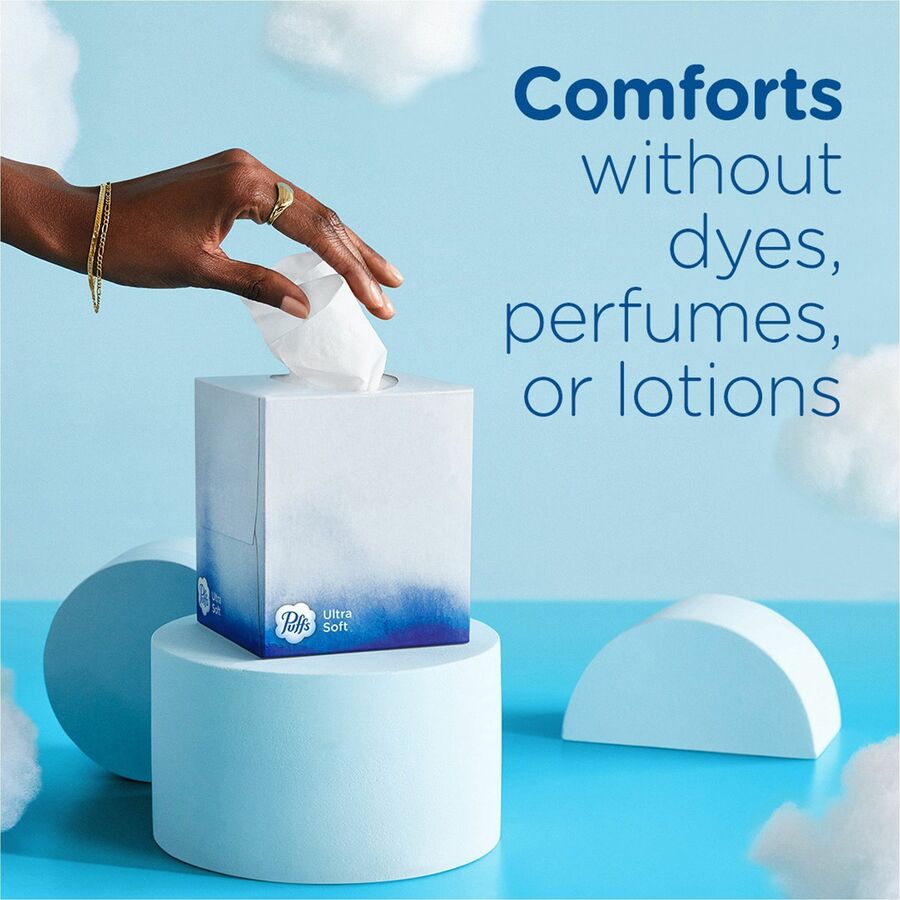 Puffs Ultra Soft Facial Tissue - Purple/ - 1 Box