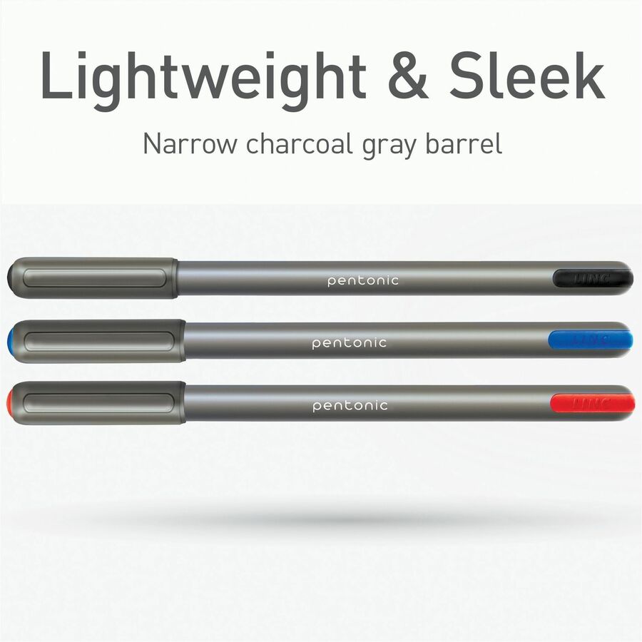 Pentonic Ballpoint Pen Set - 1 mm Pen Point - Multi Ink - Nickel Silver Tip - 25 / Box