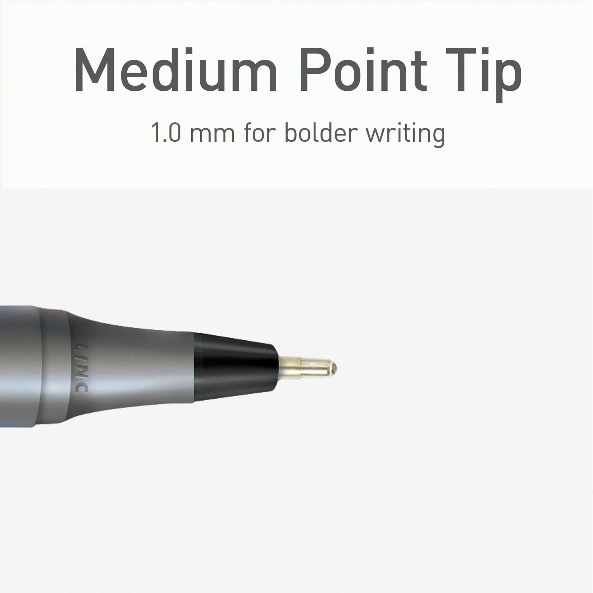 Pentonic Ballpoint Pen Set - 1 mm Pen Point - Multi Ink - Nickel Silver Tip - 25 / Box