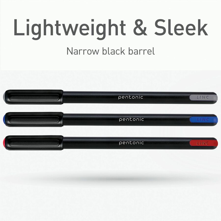 Pentonic Ballpoint Pen Set - 0.7 mm Pen Point - Assorted Ink - Nickel Silver Tip - 25 / Box