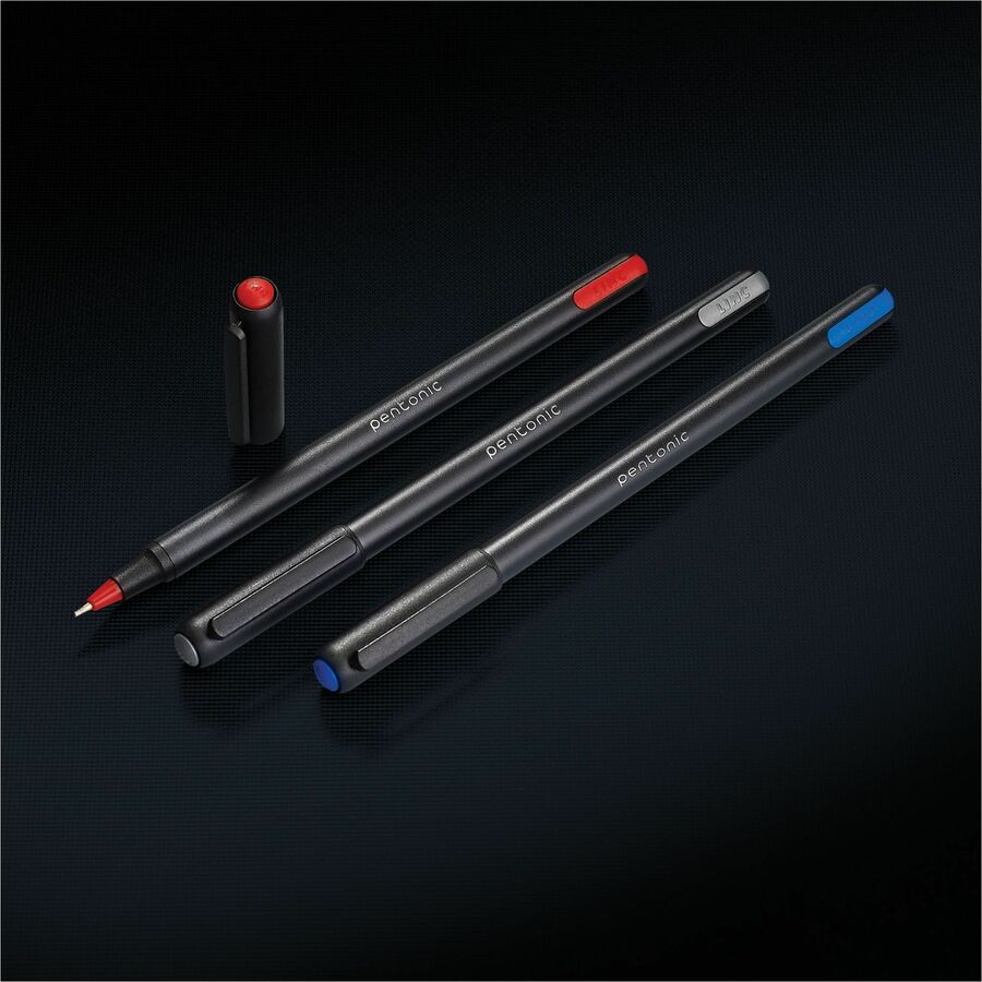 Pentonic Ballpoint Pen Set - 0.7 mm Pen Point - Assorted Ink - Nickel Silver Tip - 25 / Box