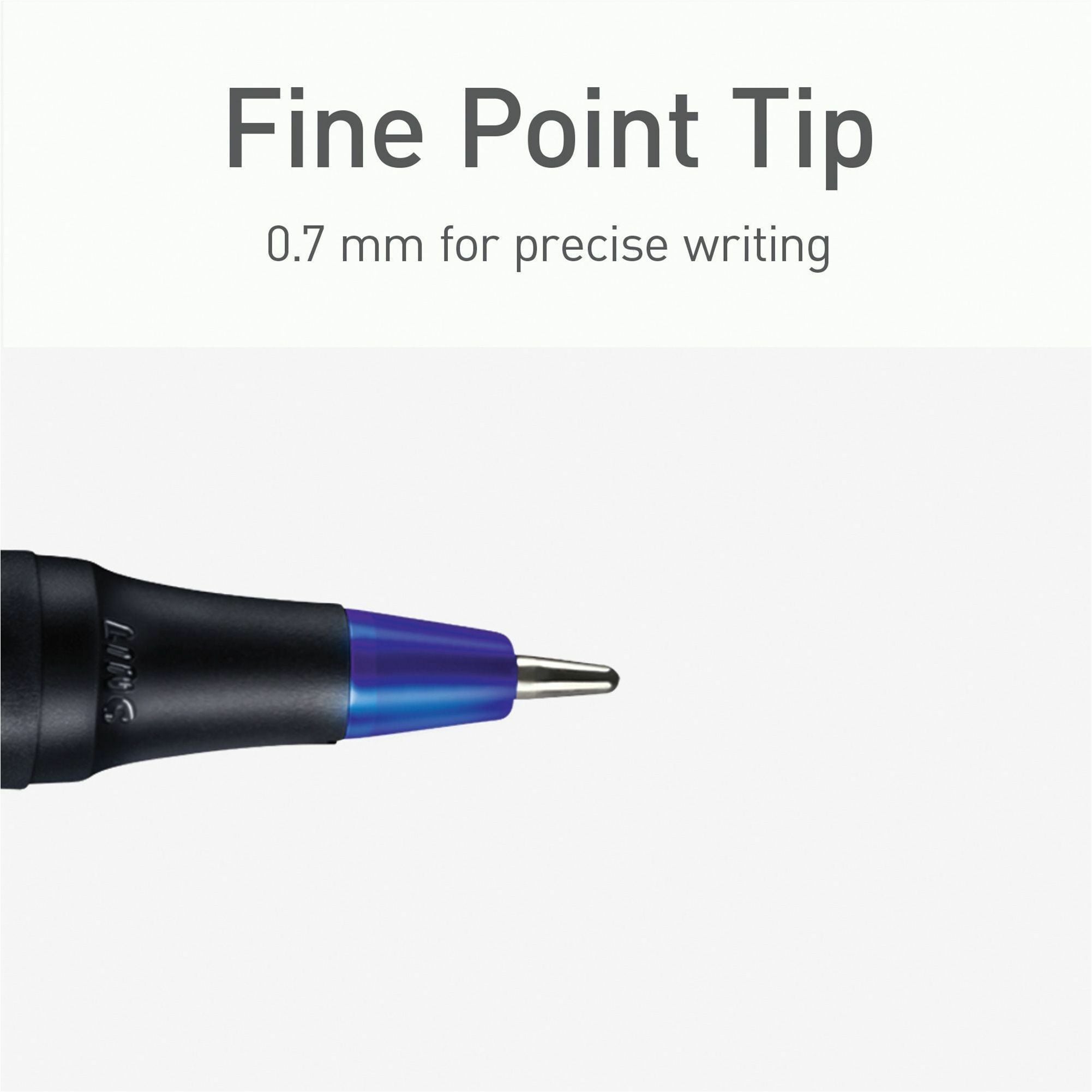 Pentonic Ballpoint Pen Set - 0.7 mm Pen Point - Assorted Ink - Nickel Silver Tip - 25 / Box