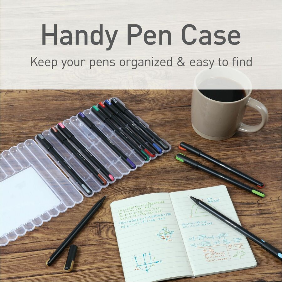1 mm Pen Point - Assorted Ink - Gel-based - 12 / Pack