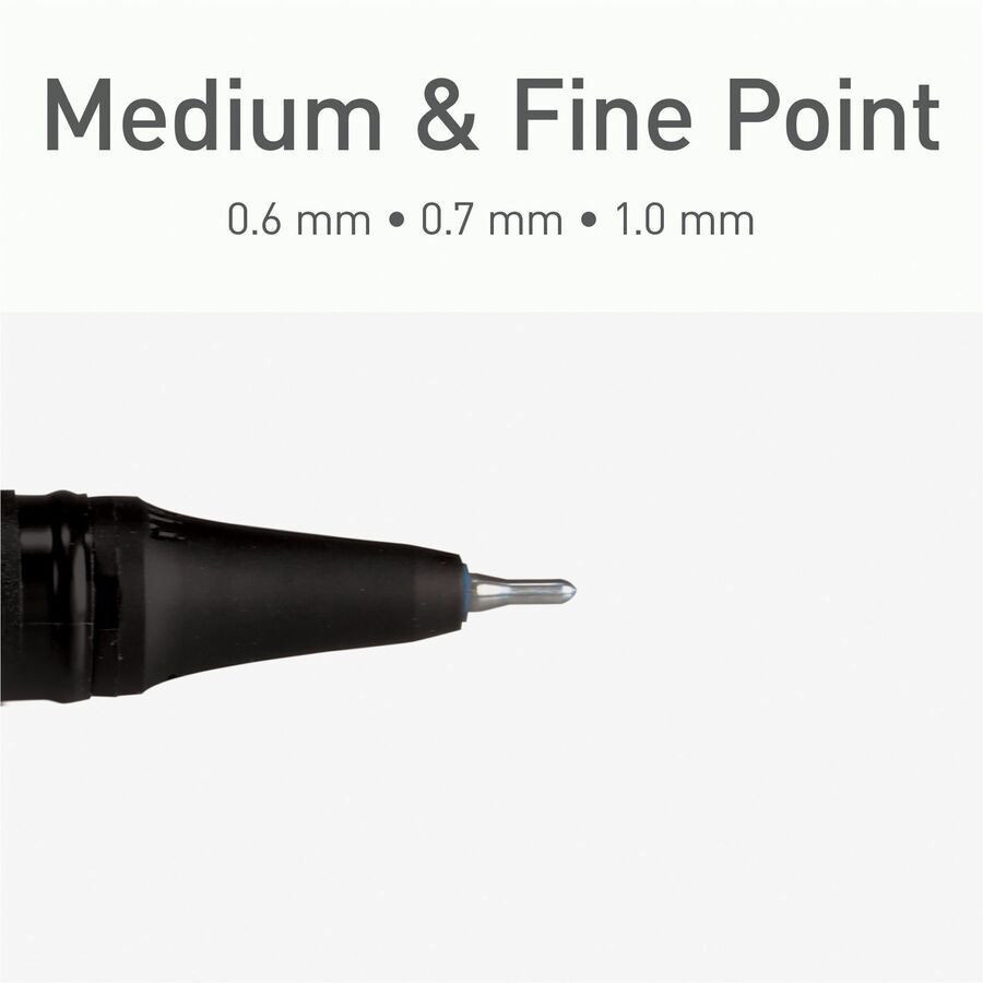 1 mm Pen Point - Assorted Ink - Gel-based - 12 / Pack