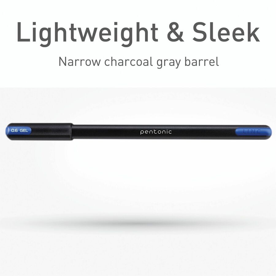 1 mm Pen Point - Assorted Ink - Gel-based - 12 / Pack