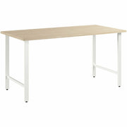 Bush Business Furniture Hustle 60W x 30D Computer Desk with Metal Legs, Natural Elm Finish, 1 Each