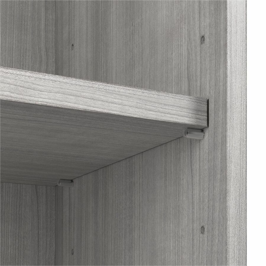 Bush Business Furniture Hustle Tall 5 Shelf Bookcase, 72"H x 30"W x 13"D, 3 Adjustable Shelves, Platinum Gray, 1 Each