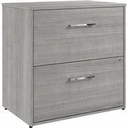 Bush Business Furniture Hustle 2 Drawer Lateral File Cabinet, Platinum Gray, 30"H x 30"W, Lockable Drawers, Modern Style, Metal/Plastic/TFL/Engineered Wood, 1 Each