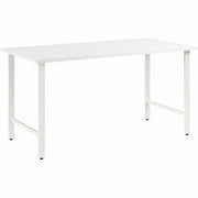 Bush Business Furniture Hustle 60W x 30D Computer Desk with Metal Legs, White, Thermofused Laminate, 1 Each