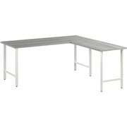 Bush Business Furniture Hustle 72W x 30D L Shaped Computer Desk with Metal Legs, Platinum Gray, 1 Each