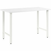 Bush Business Furniture Hustle 48W x 24D Computer Desk with Metal Legs, White, 1 Each