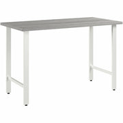 Bush Business Furniture Hustle 48W x 24D Computer Desk with Metal Legs, Platinum Gray, 1 Each