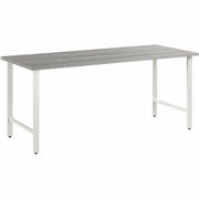 Bush Business Furniture Hustle 72W x 30D Computer Desk with Metal Legs, Platinum Gray, 1 Each