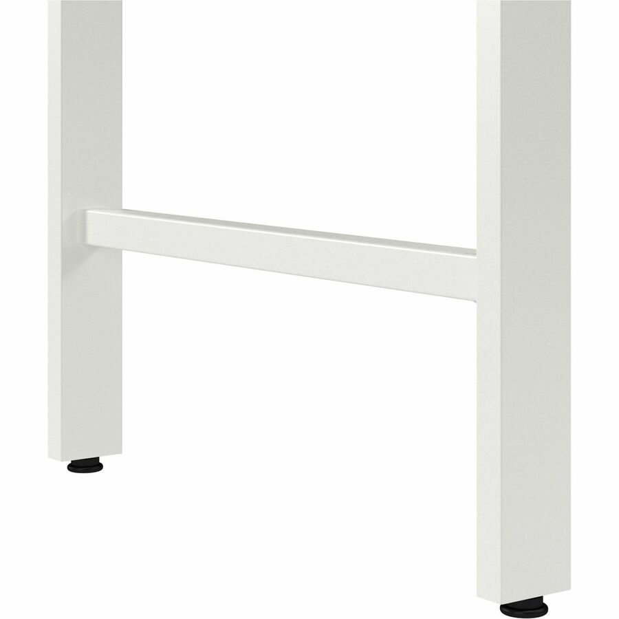 Bush Business Furniture Hustle 72W x 24D Computer Desk with Metal Legs, White, Thermofused Laminate, Metal/Plastic/Engineered Wood, Adjustable Leveler, Cable Management, 1 Each