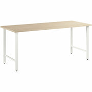 Bush Business Furniture Hustle 72W x 30D Computer Desk with Metal Legs, Natural Elm Finish, 1 Each