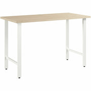 Bush Business Furniture Hustle 48W x 24D Computer Desk with Metal Legs, Natural Elm Finish, 1 Each