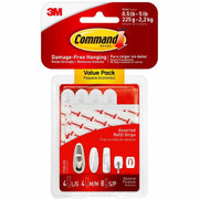 Command Mounting Strips, Assorted Sizes, 16 Strips per Pack