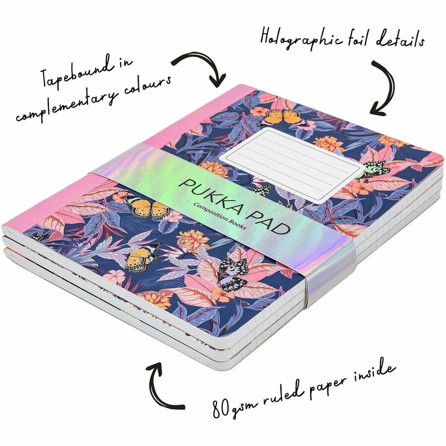 Pukka Pads Bloom Composition Book 3 Pack