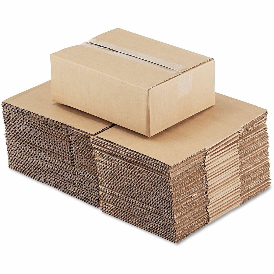 Universal Shipping Case, Corrugated Kraft, Brown, 12" x 9" x 4", Flap Closure, 25/Bundle