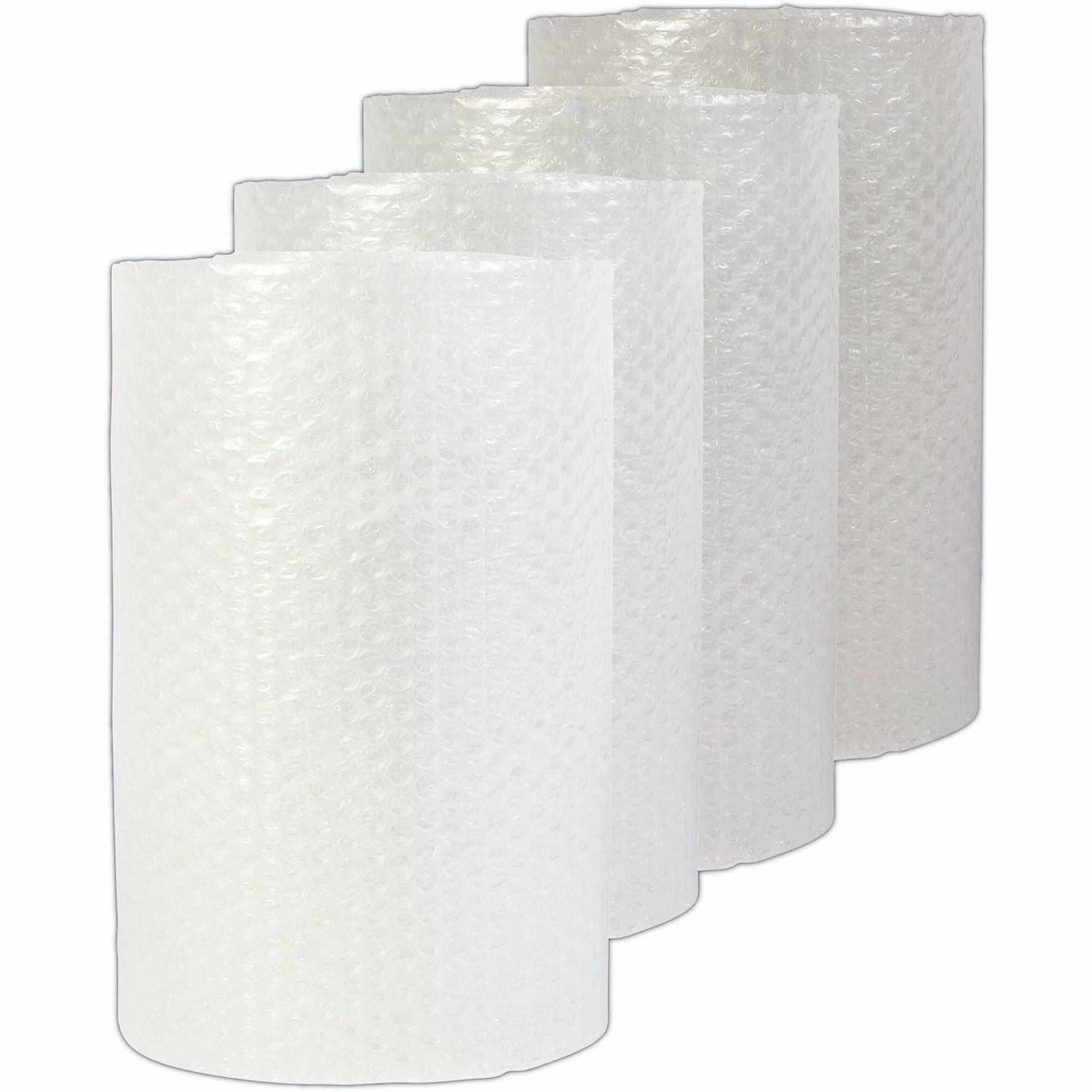 Universal Cushion Wrap, 12" x 125 ft x 300 mil, Perforated, Cushioned, Lightweight, Flexible, Shock Resistant, Vibration Resistant, Abrasion Resistant, Clear, 4/Carton