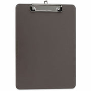 Universal Clipboard, 0.50" Clip Capacity, Storage for Paper, 8.5" x 11" Sheet Size, Plastic, Translucent Black, 1 Each