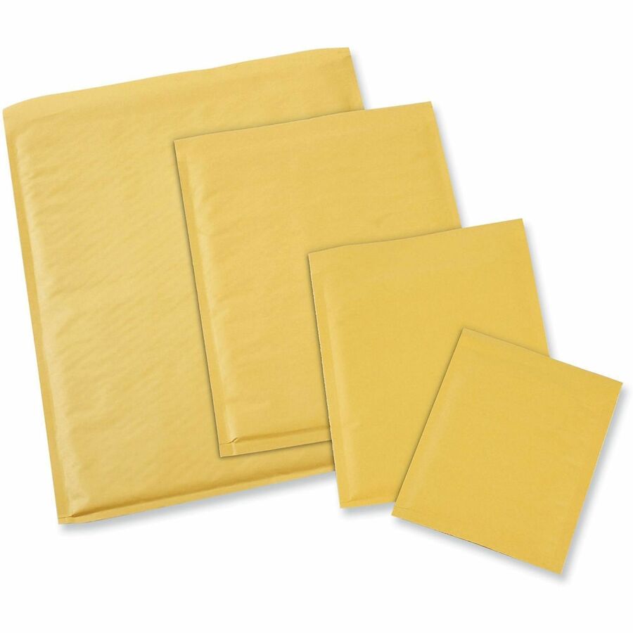 Universal Mailer, Bubble, #7, Self Adhesive, Golden Yellow Kraft, Kraft Paper, 50/Carton
