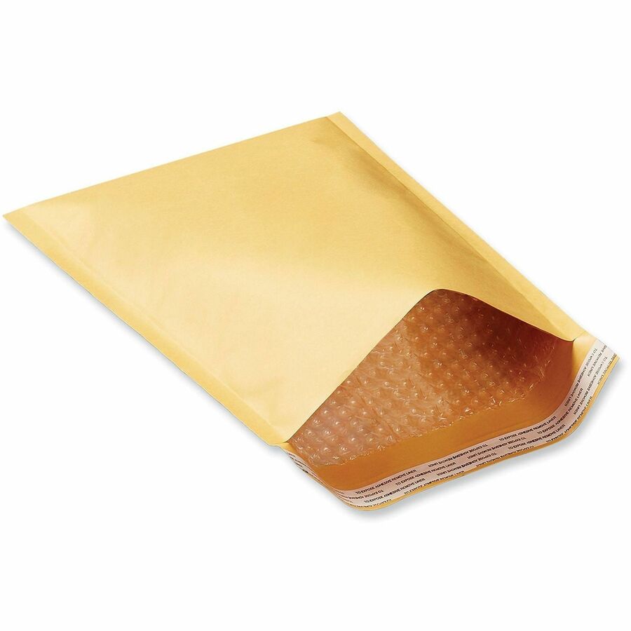 Universal Mailer, Bubble, #7, Self Adhesive, Golden Yellow Kraft, Kraft Paper, 50/Carton