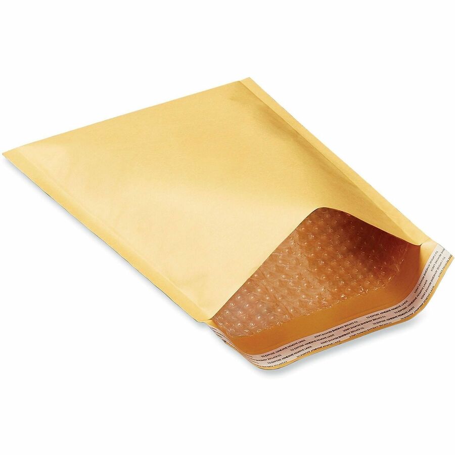 Universal Mailer, Bubble, #6, Self Adhesive, Golden Yellow Kraft, Kraft Paper, 50/Carton