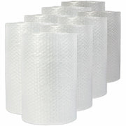 Universal Cushion Wrap, 12" x 200 ft x 100 mil, Perforated, Cushioned, Lightweight, Flexible, Polyethylene, Clear, 8/Carton