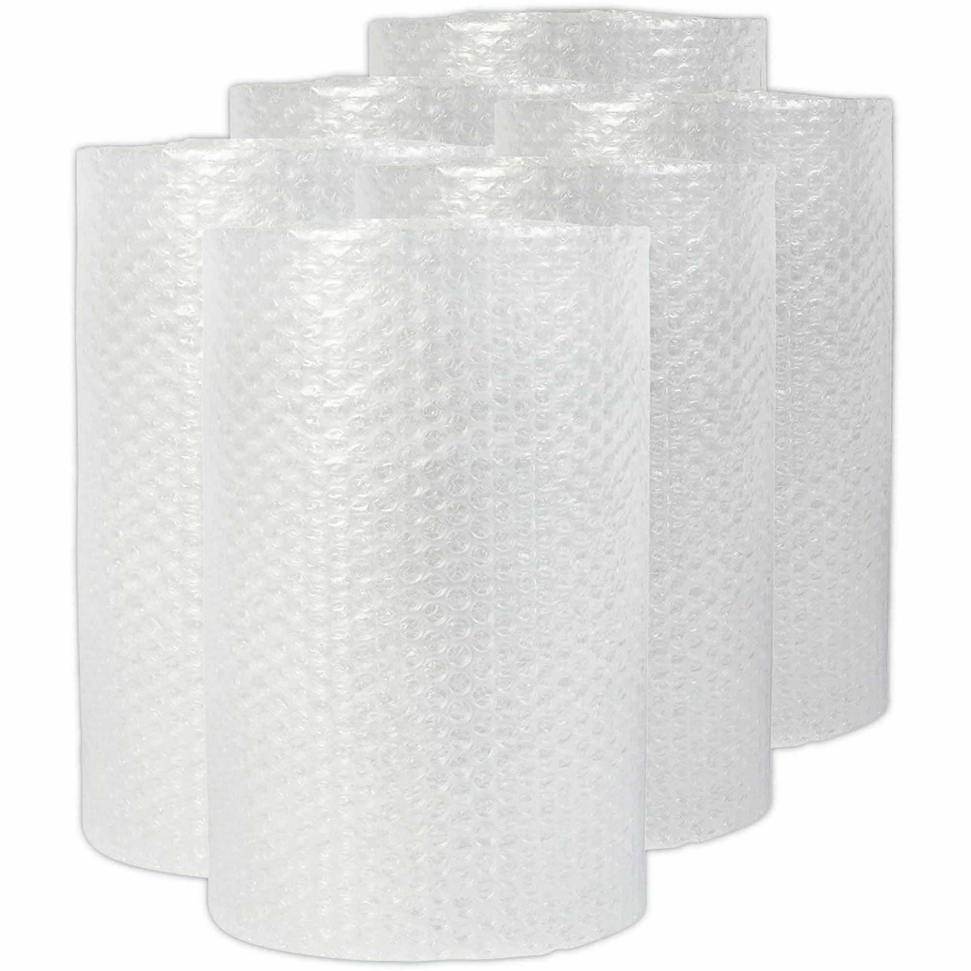 Universal Cushion Wrap, 12" x 30 ft x 500 mil, Perforated, Cushioned, Lightweight, Flexible, Shock & Abrasion Resistant, Clear, 6/Carton