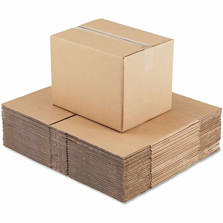 Universal Shipping Case, 16" x 12" x 12", Flap Closure, Corrugated Brown Kraft, 25/Bundle