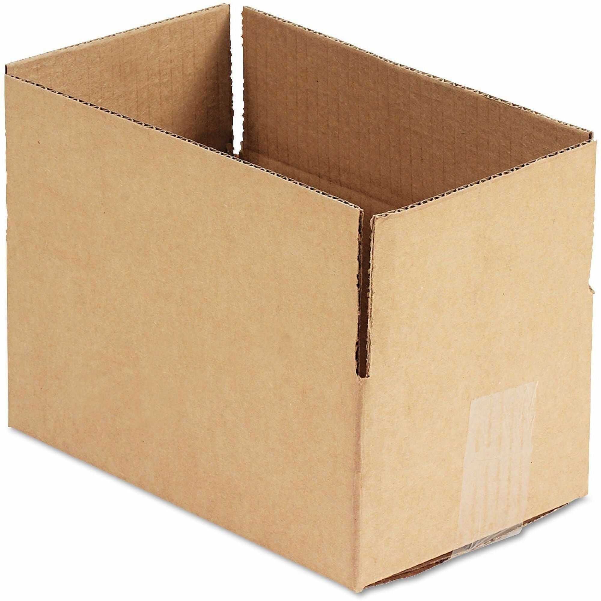 Universal Shipping Case, Corrugated Kraft, Brown, 10" x 6" x 4", 200 lb Capacity, Flap Closure, Recycled, 25/Bundle