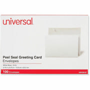 Universal Envelope, Business, A9, 25 lb, Self Adhesive, White, Paper Stock, 100/Box