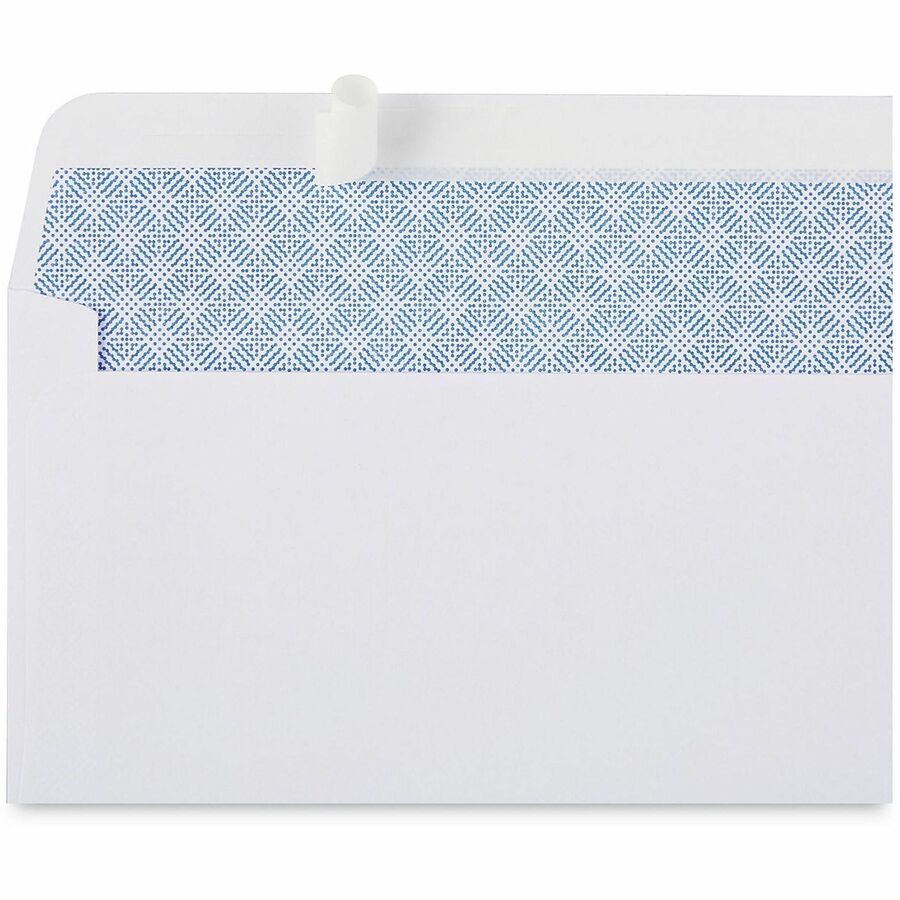 Universal Envelope, Business, #6 3/4, 24 lb, Self Adhesive, White, Paper Stock, 100/Box