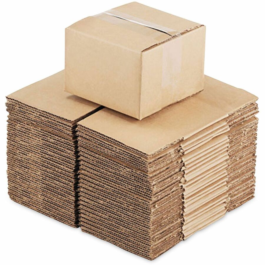 Universal Shipping Case, 12" x 12" x 7", Flap Closure, Corrugated Brown Kraft, 25/Bundle
