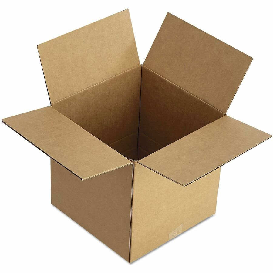 Universal Shipping Case, 12" x 12" x 8", Flap Closure, Corrugated Brown Kraft, 25/Bundle