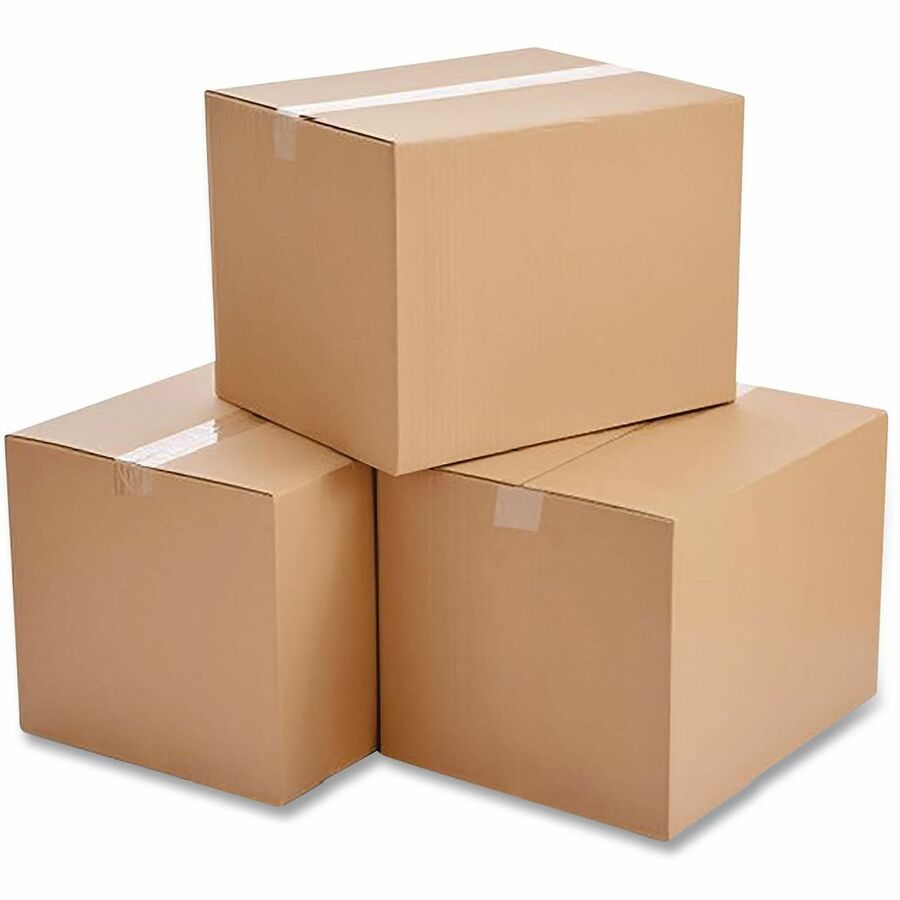 Universal Shipping Case, 12" x 12" x 8", Flap Closure, Corrugated Brown Kraft, 25/Bundle