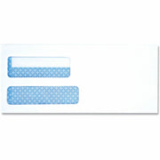 Universal Envelope, Business, #10, 24 lb, Self Adhesive, White, Paper Stock, Security Tint, 500/Box