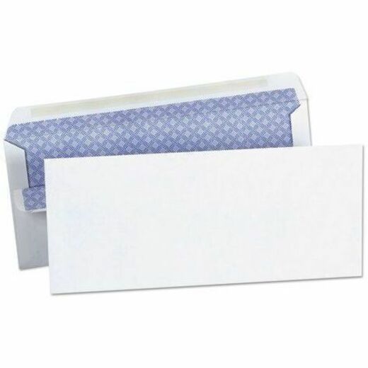 Universal #10 Business Envelopes, 24 lb, Self Adhesive, White, Paper Stock, 500/Box