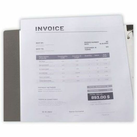 Universal Sheet Protector, Letter Size, 2-Sheet Capacity, 3-Hole Punched, Top Loading, Clear, 100/Box