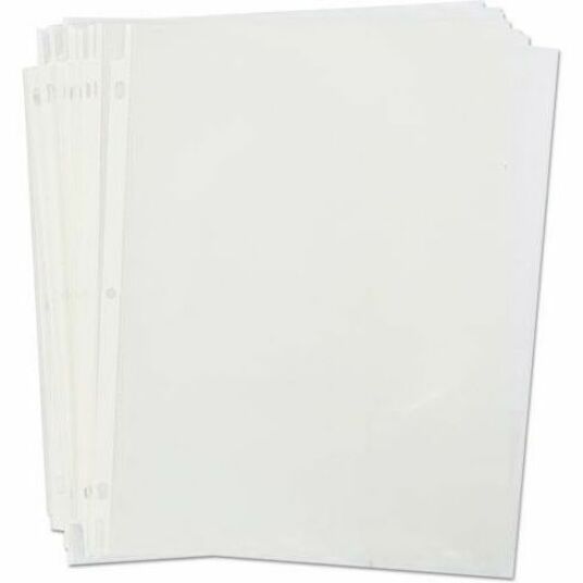 Universal Sheet Protector, Letter Size, 2-Sheet Capacity, 3-Hole Punched, Top Loading, Clear, 100/Box