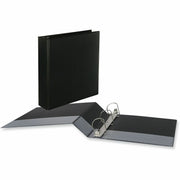 2" Binder Capacity - Letter - 8 1/2" x 11" Sheet Size - 480 Sheet Capacity - 3 Ring(s) - Fastener(s): Ring - Pocket(s): 2, Inside Front & Back - Polypropylene - Black - 6 / Carton