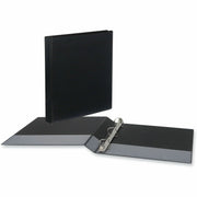 1" Binder Capacity - Letter - 8 1/2" x 11" Sheet Size - 220 Sheet Capacity - 3 Ring(s) - Fastener(s): Ring - Pocket(s): 2, Inside Front & Back - Polypropylene - Black - 12 / Carton