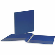 1 1/2" Binder Capacity - Letter - 8 1/2" x 11" Sheet Size - 350 Sheet Capacity - 3 Ring(s) - Fastener(s): Ring - Pocket(s): 2, Inside Front & Back - Polypropylene - Navy Blue - 1 Each