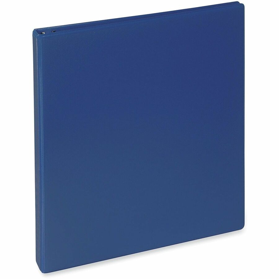 1 1/2" Binder Capacity - Letter - 8 1/2" x 11" Sheet Size - 350 Sheet Capacity - 3 Ring(s) - Fastener(s): Ring - Pocket(s): 2, Inside Front & Back - Polypropylene - Navy Blue - 1 Each