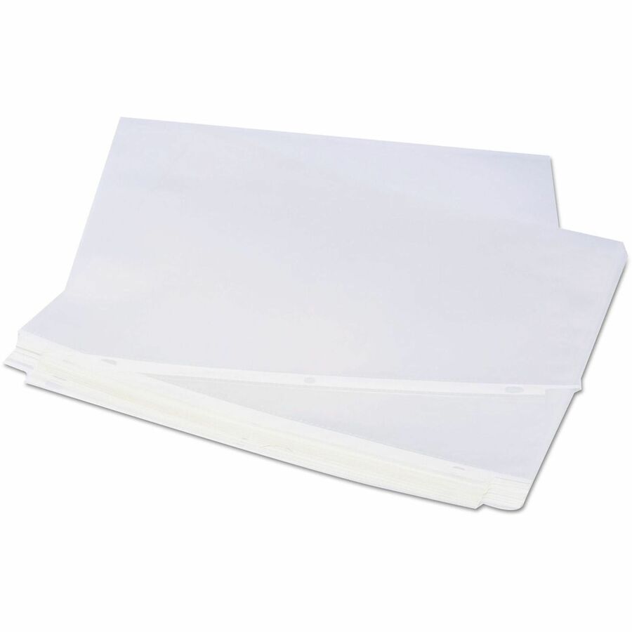 Universal Sheet Protector, 2 Sheet Capacity, Letter Size, 3-Hole Punched, Top Loading, Clear Polypropylene, 200/Box