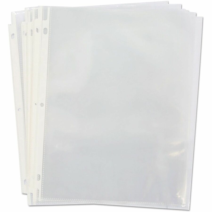 Universal Sheet Protector, 2 Sheet Capacity, Letter Size, 3-Hole Punched, Top Loading, Clear Polypropylene, 200/Box