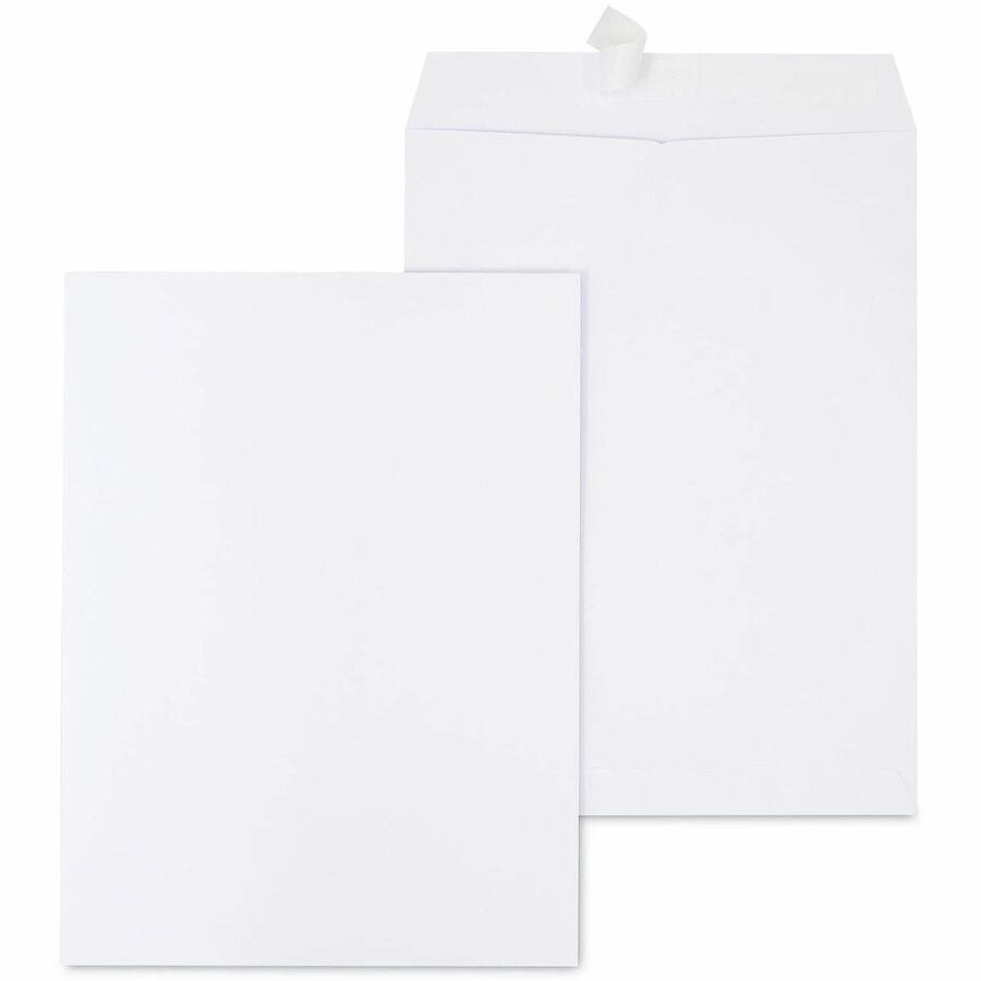 Universal #10 1/2 Catalog Envelopes, 28 lb, Self Adhesive, White, Paper Stock, 250/Box